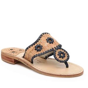 NWT Jack Rogers Navajo Napa Cork Sandal Blue 6.5